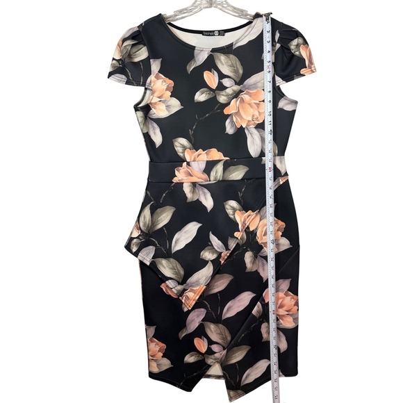 BOOHOO Women's Dress Bundle, Midi dresses, Maroon and Floral, Size 10 - Picture 12 of 15